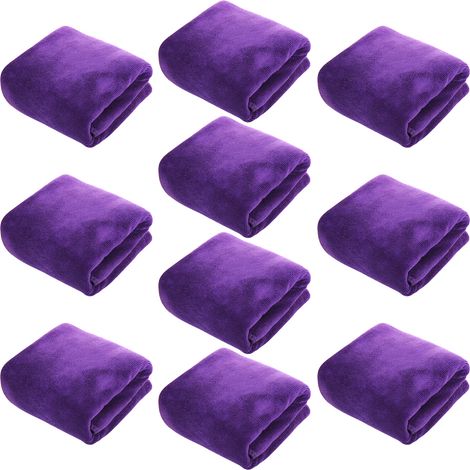 Lot de 10 Serviette, Microfibre, Séchage rapide, Douce, Salon de coiffure