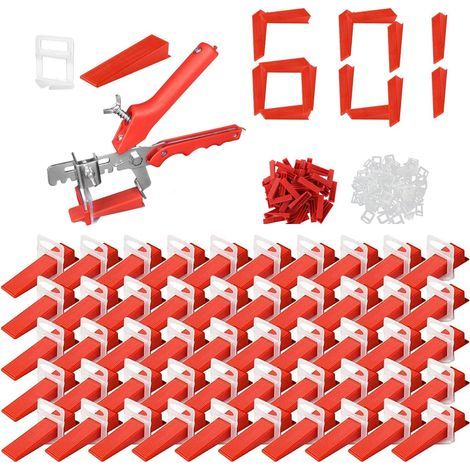 2 mm selbstnivellierende Nivellierkeile, Komplettset für die perfekte Ausrichtung von Fliesen (1/5)
