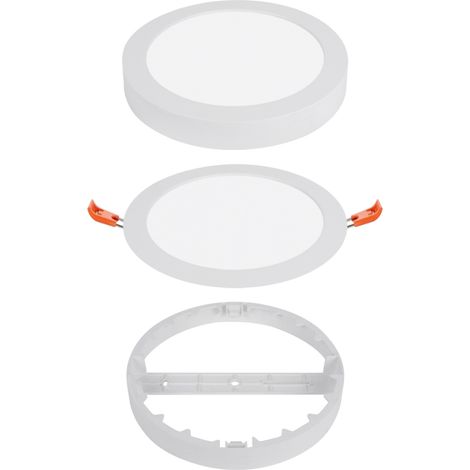 Panneau LED Rond Alcapower 18W CCT Sélectionnable 3000K 4000K 6000K Installation Encastrée Saillie Ø 225mm Classe II IP20 Luminaire Intérieur Design