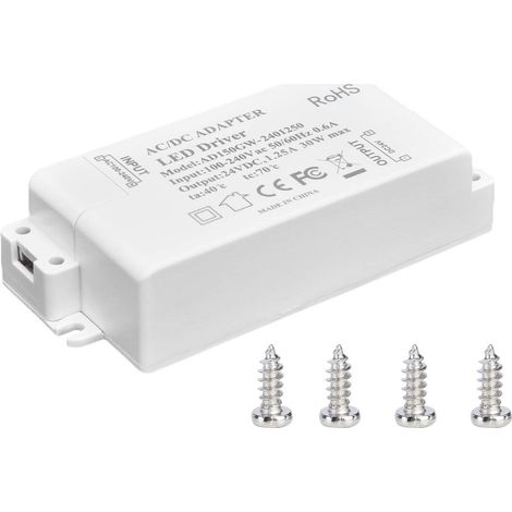 30W DC 24V 1.25A LED Driver Tension Constante Professionnel LED Light Power Converter Transformateur AC 100 240V pour LED Light Computer Project Outdoor Light,Puissance Motrice (1/5)
