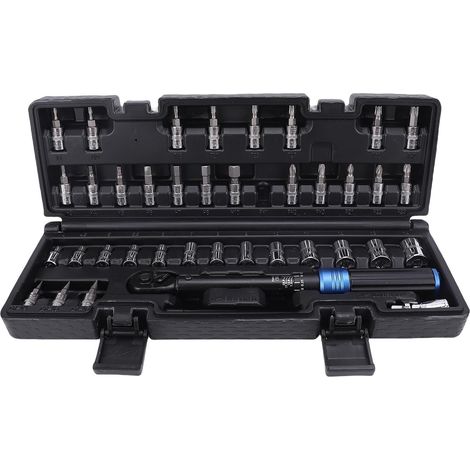 Ensemble de Clés en Torsion Acier, Applications Polyvalentes 72 Cliquet Dents avec Construction forgé Acier CRV, Remplacement Rapide la Prise pour - (1/5)