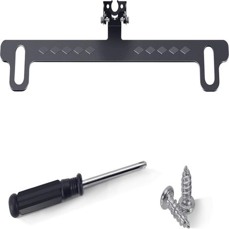 Support Pour Caméra Sur Plaque D'immatriculation - Sans Perçage - Angle Réglable 360°/180° - Acier Inoxydable - Pour Caméra De Recul Et Dashcam - 1 Pièce (1/5)