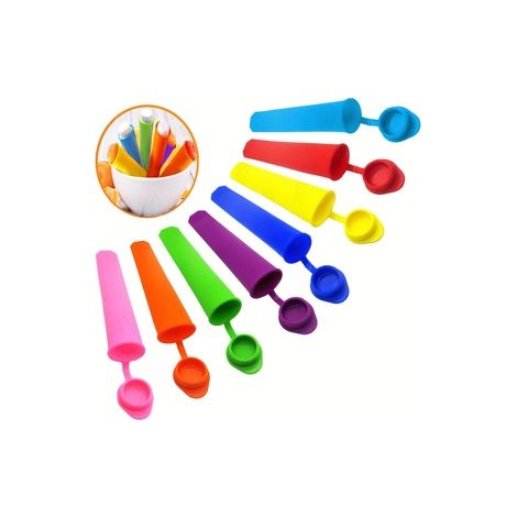 Moule à Glaces Silicone pour Glaces Bâtonnets, Fabrication Maison, Moule à Sorbets et Crèmes Glacées, Moule Été (1/5)