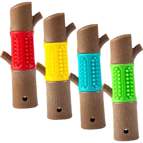 Pieces Interactive Blue Green Dog Chew Toys for Puppy Teething and Pet Entertainment (1/5)