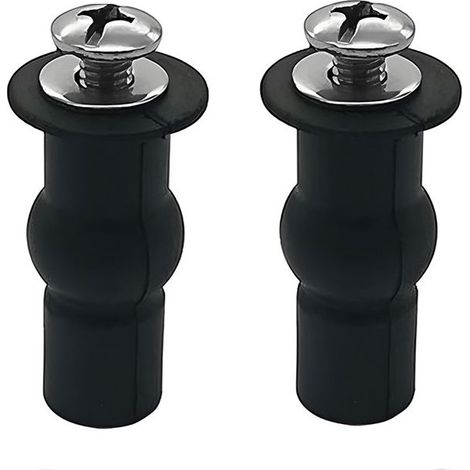 Vis de siège de toilette, Fixations de charnières pour abattant WC, Accessoire de fixation pour abattant convient à toutes les toilettes (18 mm) (1/5)