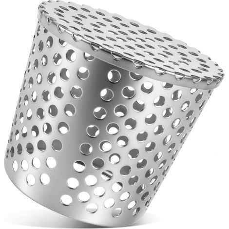Crapaudine de Gouttière, Filtre Eau de Pluie, Gouttiere Pvc, Grille Gouttière Anti Feuilles, Filtre Gouttiere, Filtre à Feuilles et Branches en Acier Inoxydable (75-90mm) (1/5)