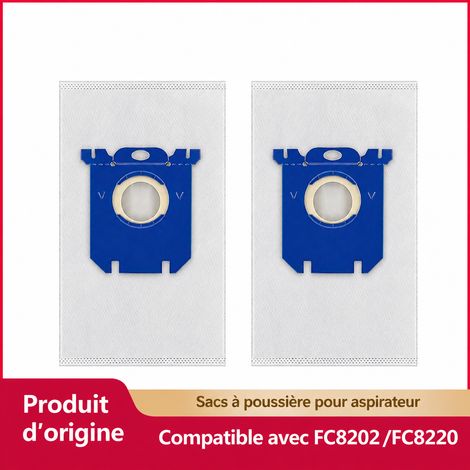 Sac à poussière en tissu pour aspirateur compatible Philips FC8220 FC8228 FC8382 FC9083 28,5 g – Livraison gratuite (1/5)