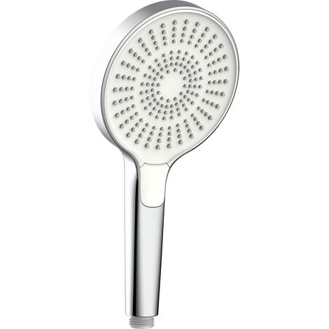Primaster Handbrause 2 Strahlarten Water Drop chrom-weiß mit Wasserspareinsatz Handbrause (1/3)