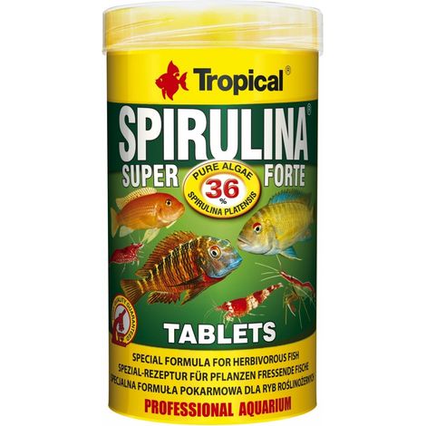 Compresse di spirulina forte tropicale super 250ML/150G ca.340szt.