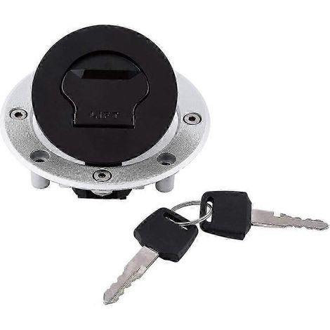 Bouchon de réservoir d'essence verrouillable avec clé pour Suzuki GSXR600 GSXR750 (1997-2003) - Couvercle en aluminium - Conception sécurisée (1/4)