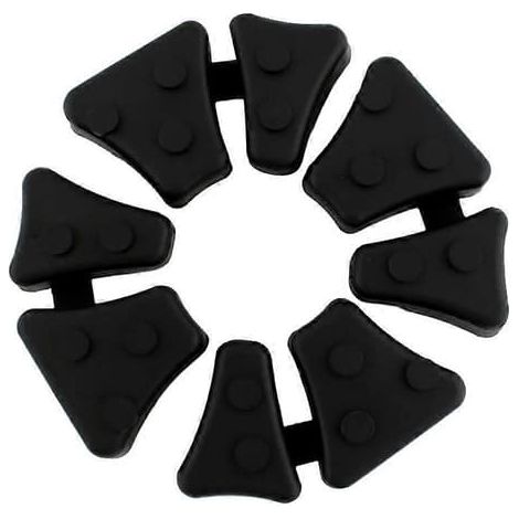 BelleRise - 4 pièces butée de roue arrière en caoutchouc pour selle conducteur Yamaha MT-03, XT600, XT660, XTZ, XV 125, XV250, XVS (1/5)