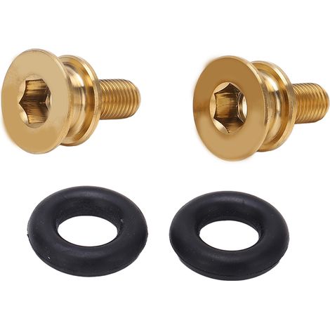 VIS Risque Vis de Fixation M8x15mm Or Alliage Titane pour Pédalier VTT Montagne Boulon Axe Centre Trou Carré (1/5)