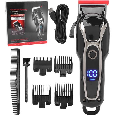 Tondeuse Cheveux Professionnelle Homme - Kit de Coupe avec 4 Sabots Guide et Lame Précise (1/5)