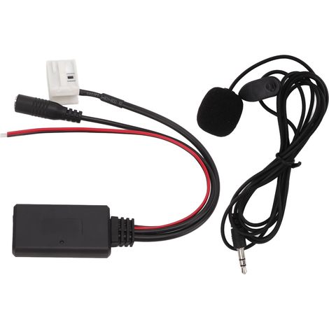Kit Bluetooth Mains Libres Microphone Adaptateur AUX 12 Broches pour Peugeot 307 408 508, Kit Voiture Sans Fil, Remplacement Radio (1/5)