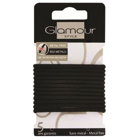 Gomas para el cabello negras Inter-Vion, 12 unidades (1/3)