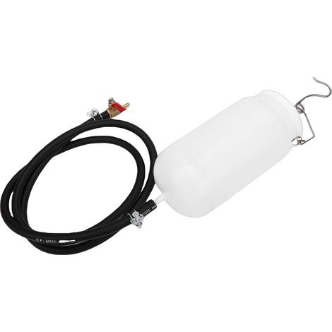 Réservoir Auxiliaire, Réservoir de Carburant Auxiliaire 1L pour Dirt Bike Cruiser Touring, Universel avec Vanne de Coupure en Laiton et Kit de Montage (1/5)