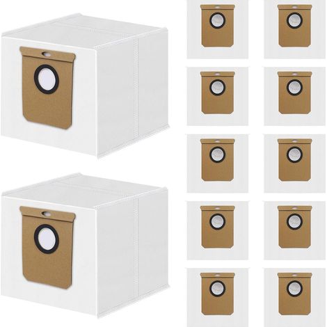 Packung mit 12 Ersatzbeuteln für die automatische Schmutzentsorgung, kompatibel mit Conga 7490/10000/8090 Clean Base Staubbehälter (1/5)