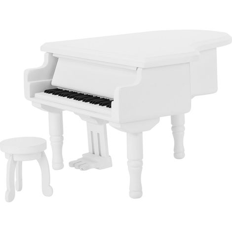 Musikdose in Klavierform aus Holz, Schmuckaufbewahrung, Musikdosen mit Hocker, Heimdekoration, Geburtstagsgeschenk (1/5)