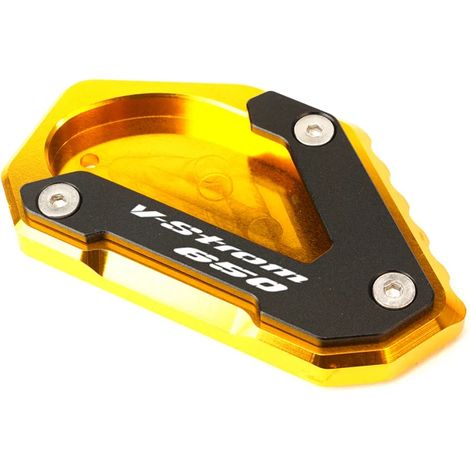 (Glod-Vstrom) Compatible avec SUZUKI V-STROM 650/XT VSTROM 650 DL650 2004-2022 2021 - Béquille latérale CNC - Extension de béquille - Plaque de support maxpower (1/4)