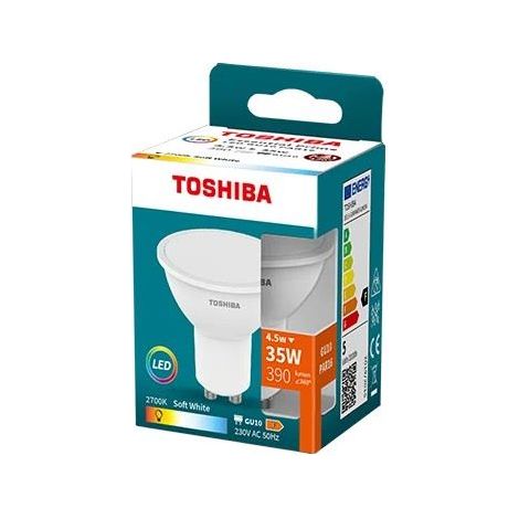 Lámpara Toshiba gu10 LED 4.5W 2700K (1/2)