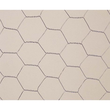 NORTENE Grillage métallique triple torsion "Galvanex 25" - 0,50 x 10 m/25 x 0,8 mm