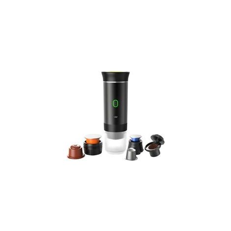 Cafetière portable 3 en 1 compatible avec capsules Ness-preso, Dolce-Gusto et café moulu - Mini machine à café électrique avec chauffe-eau USB-C - Idéal pour les voyages, le camping (1/5)