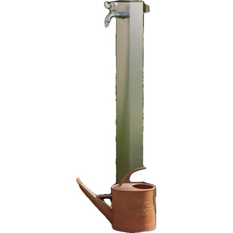 Colonne d'eau, Acier inoxydable, Design moderne, BLANC (1/2)