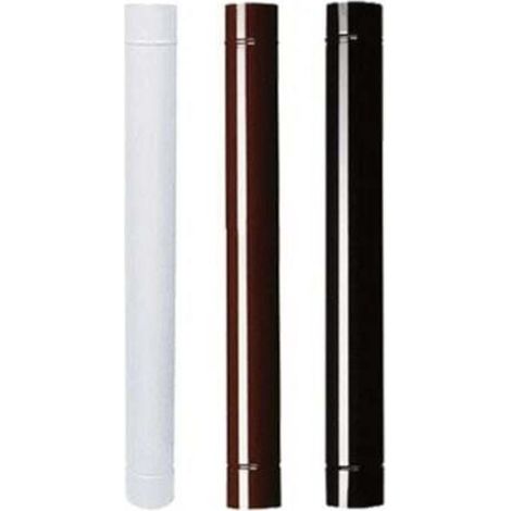 Emailliertes Ofenrohr 100 cm x 10 mm Weiß