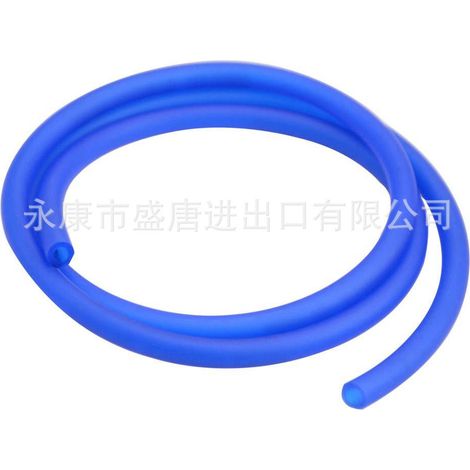 GOOFIT Blue Gasoline Pipe with Oil Filter Snap Ring, 100cm total length, 8mm outer diameter, 4mm inner strength. (1/4)