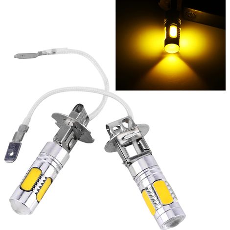 Phares antibrouillard H3 7,5 W 5730 5SMD (une paire, lumière jaune) à vendre (1/5)