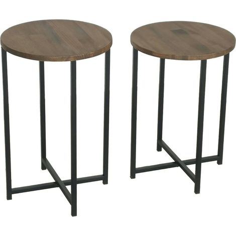 Dmora - Tavolino da salotto Furud, Tavolo basso da caffè, Portariviste per divano, Ripiano da soggiorno, 70x35h55 cm, Noce, con imballo rinforzato, con imballo rinforzato (1/5)
