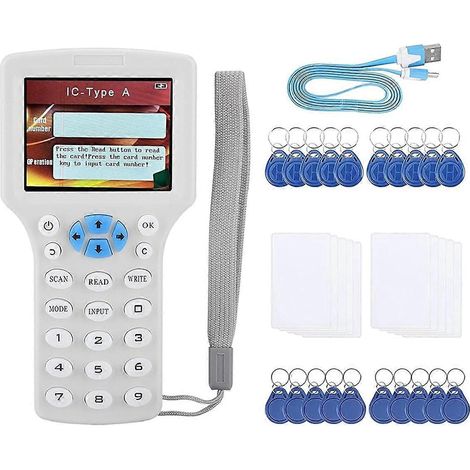 RFID-Kartenleser/Brenner: IC/ID Englisch 10-Frequenz-RFID-Decoder