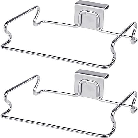 Set of 2 Hanging Trash Bag Holders - Storage Rack for Plastic Bags - Kitchen Accessories (1/5)