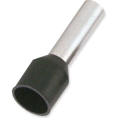 LOT DE 10 EMBOUTS DE CÂBLE 6,00 MM² - LONGUEUR : 12 MM - NOIR MARKENLOS