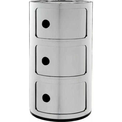 Kartell Componibili mobile di stoccaggio modulare in cromo
