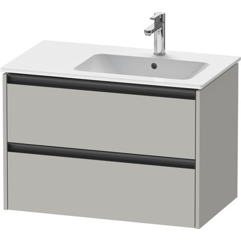 Duravit Ketho.2 bâti-support pour lavabo suspendu, 2 tiroirs,