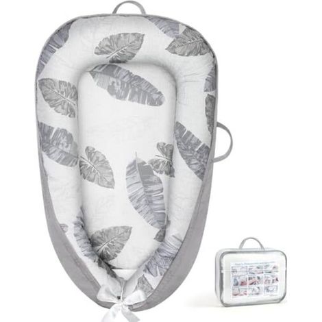 Baby Essentials for Newborn, Baby Nest Pod, Baby Lounger for 0-12 Months Boys Girls, Breathable & Soft Travel Cot, Baby Gifts