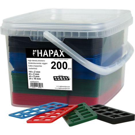PGB HAPAX assortiment cales charpentes 50x100mm /200pcs