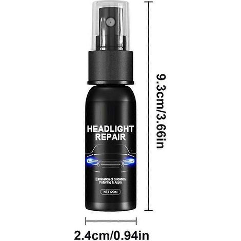 Spray nettoyant et polissant pour la restauration des lentilles de phares de voiture (100 ml) (1/5)