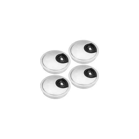 4 pièces Couvercle de trou de câble, passe fil de bureau en de plastique 80mm for pour organisateur de fil (1/4)