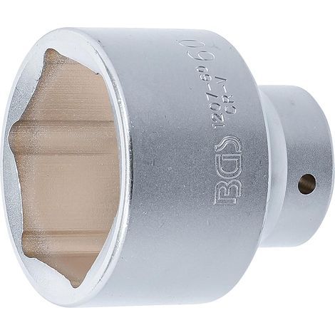 1 - Douille pour clé - Six pans - 20 mm - Profil Pro Torque - Acier chrome-vanadium - Pour serrage industriel - Chromé mat - 60 mm (1/3)