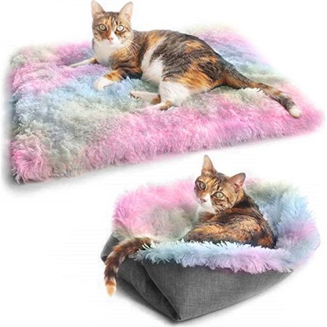 Lits de lit de chat lavables pour chats intérieurs animal de compagnie conception innovante réchauffement en toute sécurité.A (1/5)