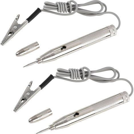 2PCS Stylo Testeur de Tension et Testeur Électrique pour Voiture et Camion, Testeur de Batterie Voiture 12V, Testeur Fusible Voiture et Testeur Relais Auto, pour Diagnostiquer Phares, Feux et Circuits (1/5)
