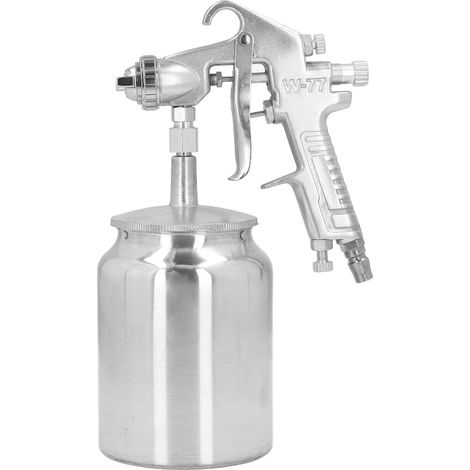 Pistolet à peinture pneumatique G1/4 Air Painter à alimentation par siphon haute atomisation, grande capacité 1000 ml (1/5)