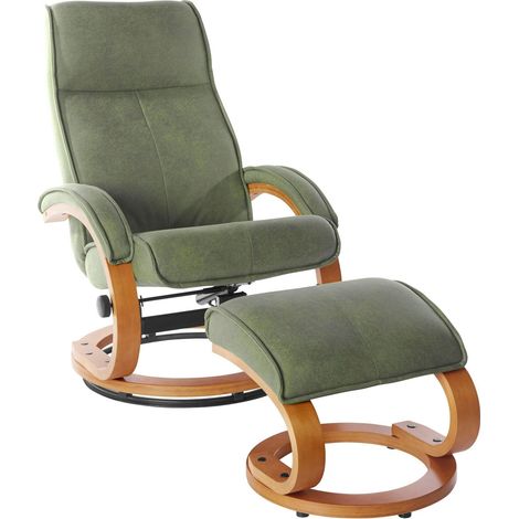 LilleFauteuil de relaxation + tabouret vert (1/5)