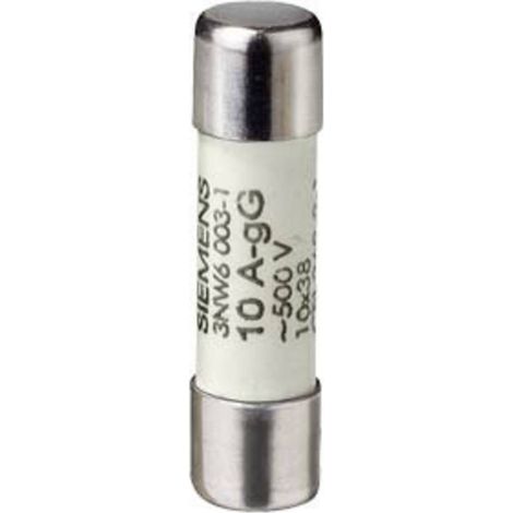Siemens 3NW60031 Cartouche fusible cylindrique 10 A 500 V 10 pc(s)