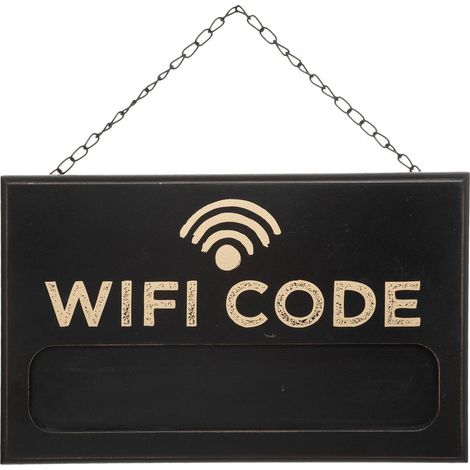 Plaque Mémo pour WIFI CODE 35 x 22 cm - Atmosphera (1/2)