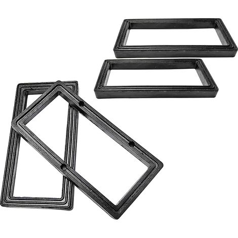 4 Pièces Joint D'étanchéité, Rondelles Entretoises en Caoutchouc, pour Tuyaux de Débordement et  Tuyaux de Débordement (ASIN B0791XNZQX, B09YHKL23P), 73x37x6mm