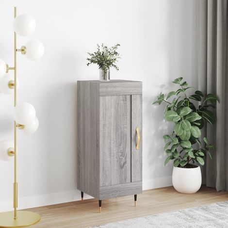 Buffet bas,Buffet Commode industriel Sonoma gris 34,5x34x90 cm Bois d'ingénierie -QS23128 (1/5)