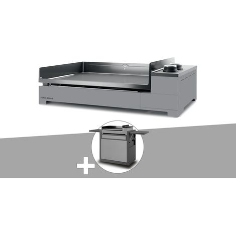 Plancha gaz Premium 60 acier avec chariot - Forge Adour